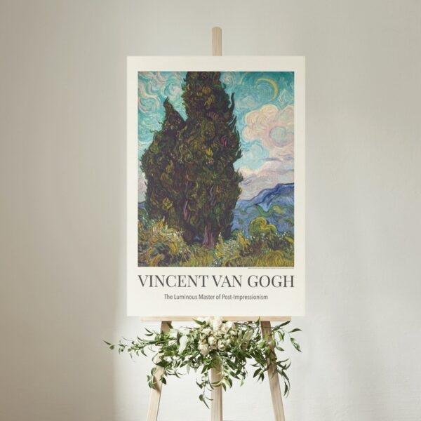 Vincent Van Gogh Post-Impressionist Set: 3 Masterpiece Prints | Famous Artist Prints
