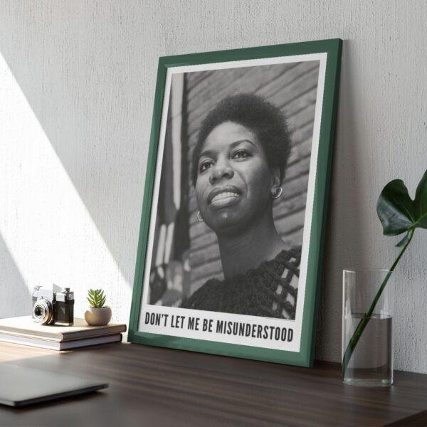 Nina Simone Poster - Jazz Musician, Classic Soul Music, Music Lover Gift, Jazz Festival Decor, Blues Concert Artwork