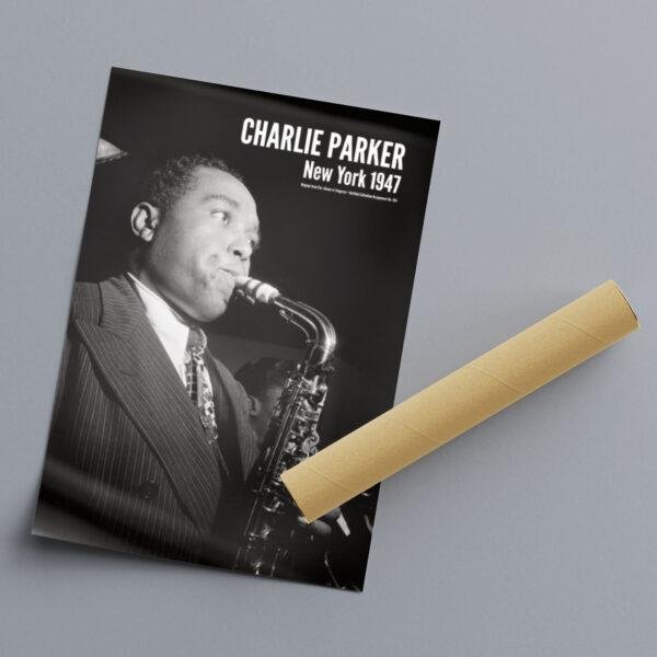 Charlie Parker Jazz Poster: Vintage Style Music Print
