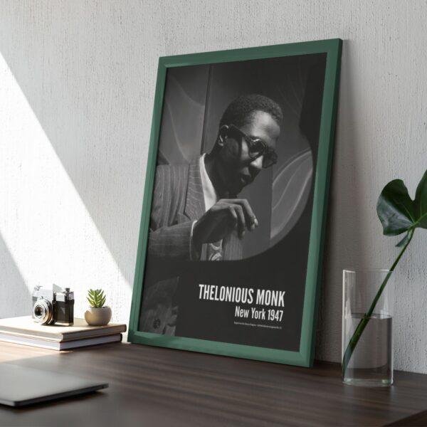 Thelonious Monk Jazz Poster: A Unique Music Gift | Perfect for Enhancing Your Office Wall Art