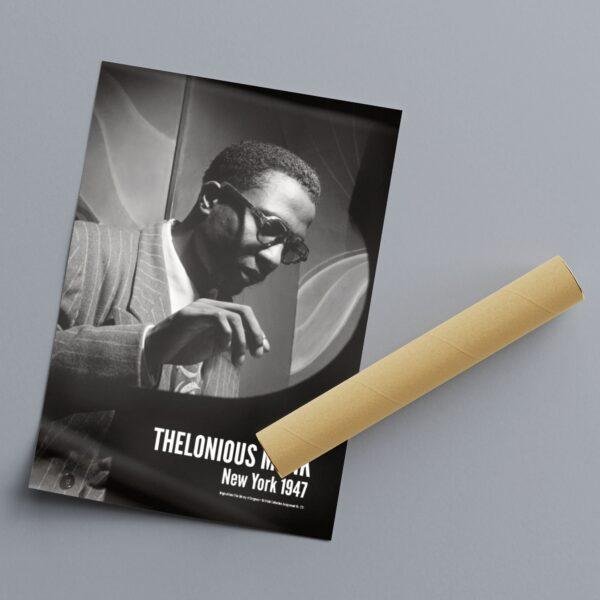 Thelonious Monk Jazz Poster: A Unique Music Gift | Perfect for Enhancing Your Office Wall Art