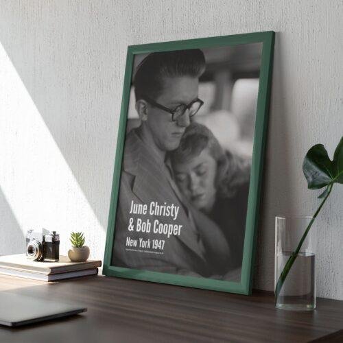 June Christy & Bob Cooper Poster Jazz Poster: A Unique Music Gift | Ideal for Elevating Your Living Room Decor