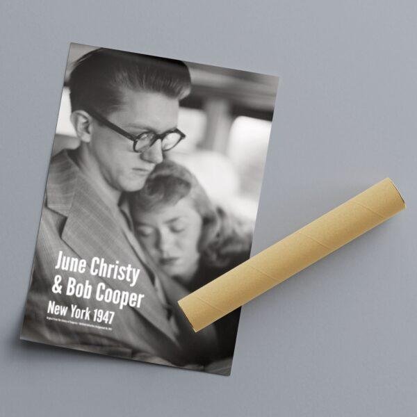 June Christy & Bob Cooper Poster Jazz Poster: A Unique Music Gift | Ideal for Elevating Your Living Room Decor