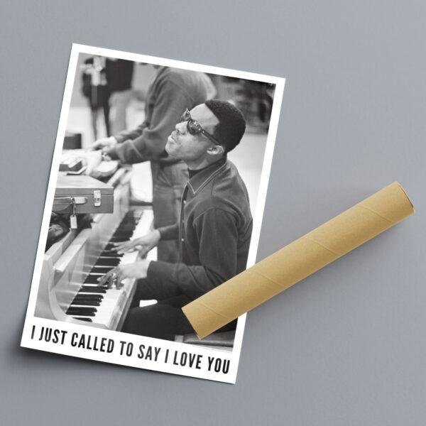 Stevie Wonder Poster - Jazz Musician Wall Art, Rhythm and Blues, Classic Soul Music, Stevie Wonder Print, Music Legend Decor