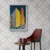 Vintage Chicago Wall Art | Aesthetic Sheraton-Chicago Hotel Poster for Office & Living Room Decor