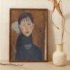 Amedeo Modigliani: Marie | Contemporary Portrait Painting, Elegant Modigliani Print for Your Modern Wall Decor