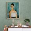 Amedeo Modigliani: Christina | Contemporary Portrait Painting, Elegant Modigliani Print for Your Modern Wall Decor