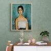 Amedeo Modigliani: Christina | Contemporary Portrait Painting, Elegant Modigliani Print for Your Modern Wall Decor