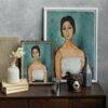 Amedeo Modigliani: Christina | Contemporary Portrait Painting, Elegant Modigliani Print for Your Modern Wall Decor