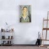 Amedeo Modigliani: Jeune fille en blouse | Contemporary Portrait Painting, Elegant Modigliani Print for Your Modern Wall Decor