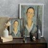Amedeo Modigliani: Jeune fille en blouse | Contemporary Portrait Painting, Elegant Modigliani Print for Your Modern Wall Decor