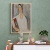 Amedeo Modigliani: Hanka Zborowska | Contemporary Portrait Painting, Elegant Modigliani Print for Your Modern Wall Decor
