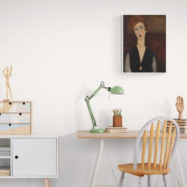 Amedeo Modigliani: Portrait de femme | Contemporary Portrait Painting, Elegant Modigliani Print for Your Modern Wall Decor