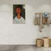 Amedeo Modigliani: Jeune femme en chemise | Contemporary Portrait Painting, Elegant Modigliani Print for Your Modern Wall Decor
