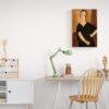 Amedeo Modigliani: Madame Amédée | Contemporary Portrait Painting, Elegant Modigliani Print for Your Modern Wall Decor