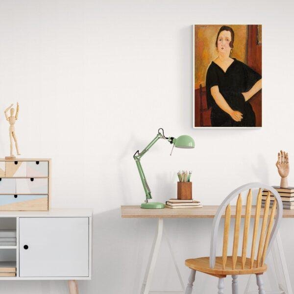 Amedeo Modigliani: Madame Amédée | Contemporary Portrait Painting, Elegant Modigliani Print for Your Modern Wall Decor
