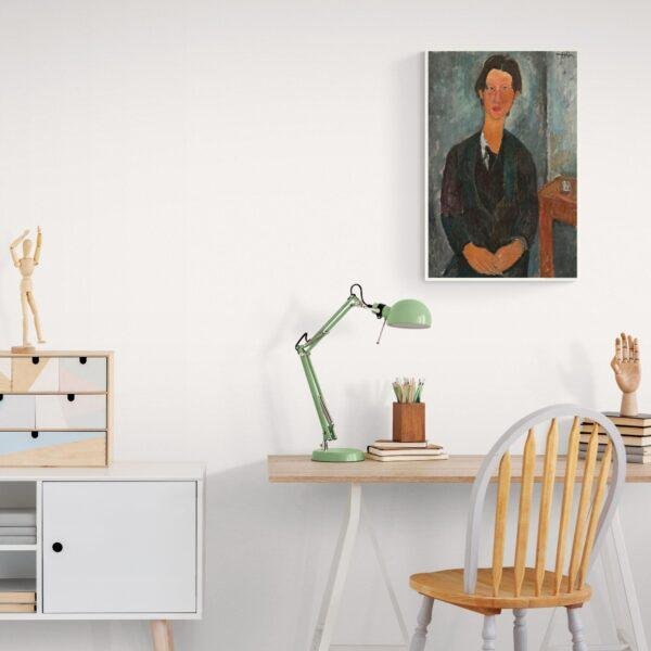 Amedeo Modigliani: Chaim Soutine | Contemporary Portrait Painting, Elegant Modigliani Print for Your Modern Wall Decor