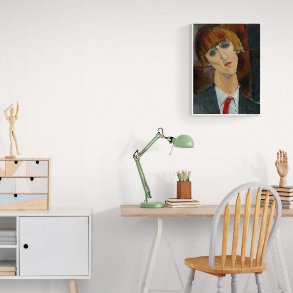 Amedeo Modigliani: Madame Kisling | Contemporary Portrait Painting, Elegant Modigliani Print for Your Modern Wall Decor