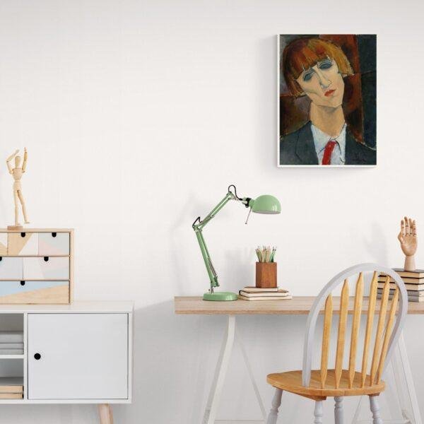 Amedeo Modigliani: Madame Kisling | Contemporary Portrait Painting, Elegant Modigliani Print for Your Modern Wall Decor
