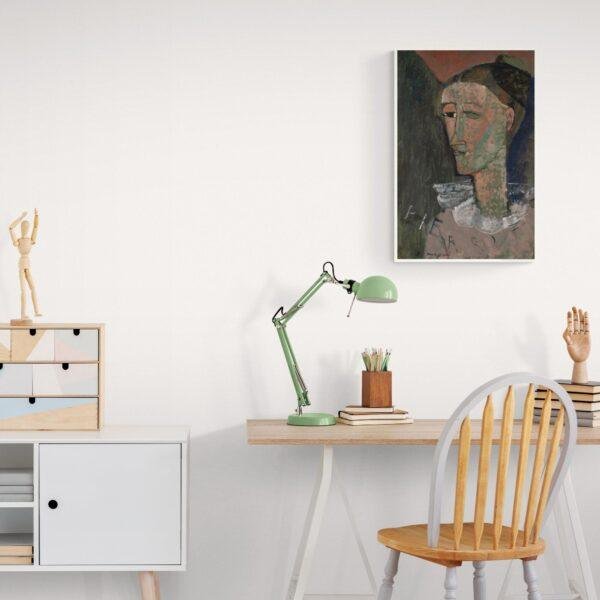 Amedeo Modigliani: Self-Portrait as Pierrot | Contemporary Portrait Painting, Elegant Modigliani Print for Your Modern Wall Decor