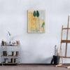 Amedeo Modigliani: Cypresses and Houses at Cagnes | Contemporary Portrait Painting, Elegant Modigliani Print for Your Modern Wall Decor