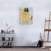 Amedeo Modigliani: Cypresses and Houses at Cagnes | Contemporary Portrait Painting, Elegant Modigliani Print for Your Modern Wall Decor