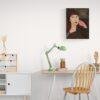 Amedeo Modigliani: Adrienne | Contemporary Portrait Painting, Elegant Modigliani Print for Your Modern Wall Decor