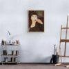 Amedeo Modigliani: Adrienne | Contemporary Portrait Painting, Elegant Modigliani Print for Your Modern Wall Decor