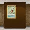 Gravity-Defying Pool Plunge | Modern Minimalist Wall Art Print | Contemporary Abstract Diver Poster | Trendy Wall Art