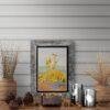 Van Gogh's Sunflower Maiden: Modern Floral Art Print | Unique Wall Art