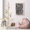 Enigmatic Vintage Japanese Tiger Print | Traditional Talismanic Art Poster for Home and Office Decor