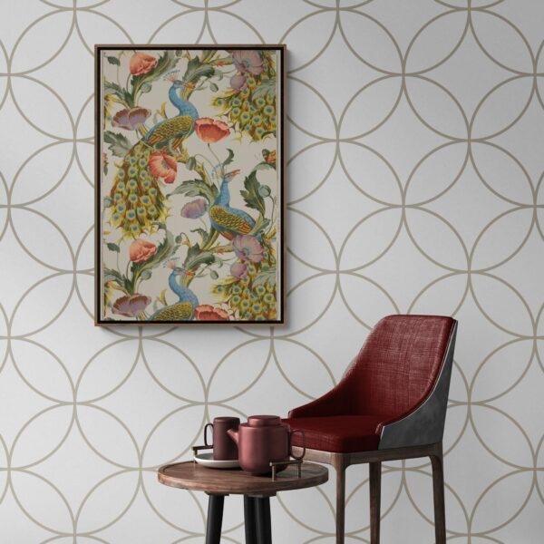 The Peacock | Antique English Art Nouveau Print