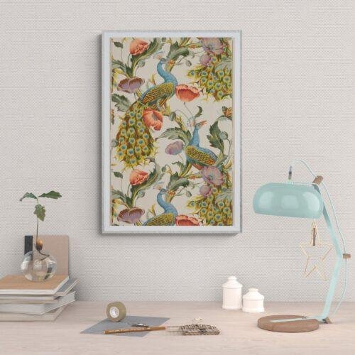 The Peacock | Antique English Art Nouveau Print