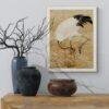 Sarus Crane Illustration | G.A. Audsley's Japanese Ornamental Arts | Elegant Japan Print