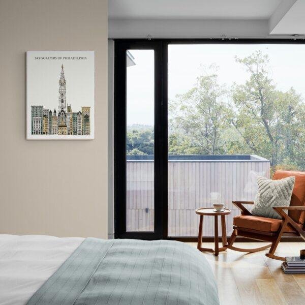 Vintage Philadelphia Skyline Poster | Architectural Art Print | Historical City Hall Illustration | Urban Decor