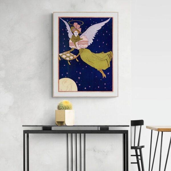 Ralph Meriman Art Nouveau Print - Vanity Fair Vintage Poster Reproduction, Decorative Wall Art
