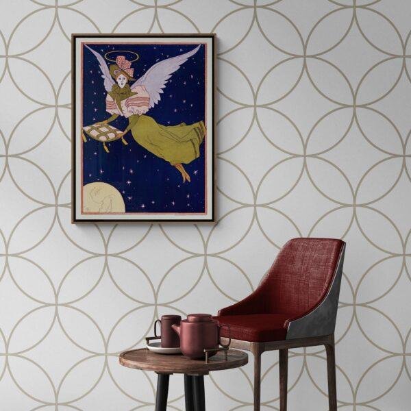 Ralph Meriman Art Nouveau Print - Vanity Fair Vintage Poster Reproduction, Decorative Wall Art