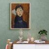 Amedeo Modigliani: Marie | Contemporary Portrait Painting, Elegant Modigliani Print for Your Modern Wall Decor