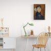 Amedeo Modigliani: Marie | Contemporary Portrait Painting, Elegant Modigliani Print for Your Modern Wall Decor