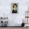 Amedeo Modigliani: Jeune Femme | Contemporary Portrait Painting, Elegant Modigliani Print for Your Modern Wall Decor