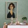 Amedeo Modigliani: Jeune Femme | Contemporary Portrait Painting, Elegant Modigliani Print for Your Modern Wall Decor