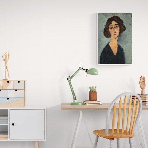 Amedeo Modigliani: Jeune Femme | Contemporary Portrait Painting, Elegant Modigliani Print for Your Modern Wall Decor