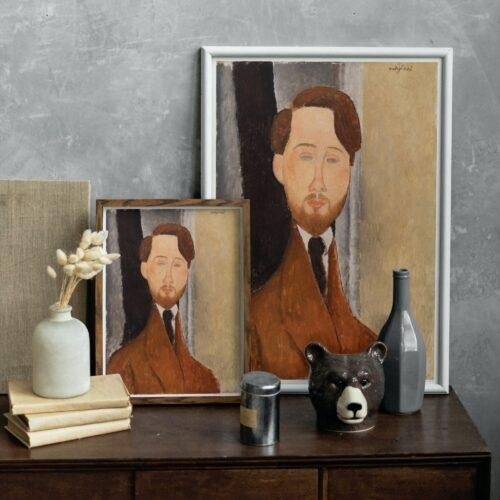 Modigliani Print: Léopold Zborowski Portrait, Modern Wall Art
