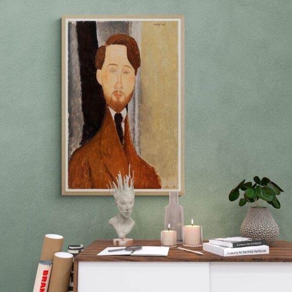 Modigliani Print: Léopold Zborowski Portrait, Modern Wall Art