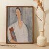 Amedeo Modigliani: Hanka Zborowska | Contemporary Portrait Painting, Elegant Modigliani Print for Your Modern Wall Decor