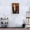 Amedeo Modigliani: Portrait de femme | Contemporary Portrait Painting, Elegant Modigliani Print for Your Modern Wall Decor