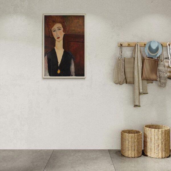 Amedeo Modigliani: Portrait de femme | Contemporary Portrait Painting, Elegant Modigliani Print for Your Modern Wall Decor