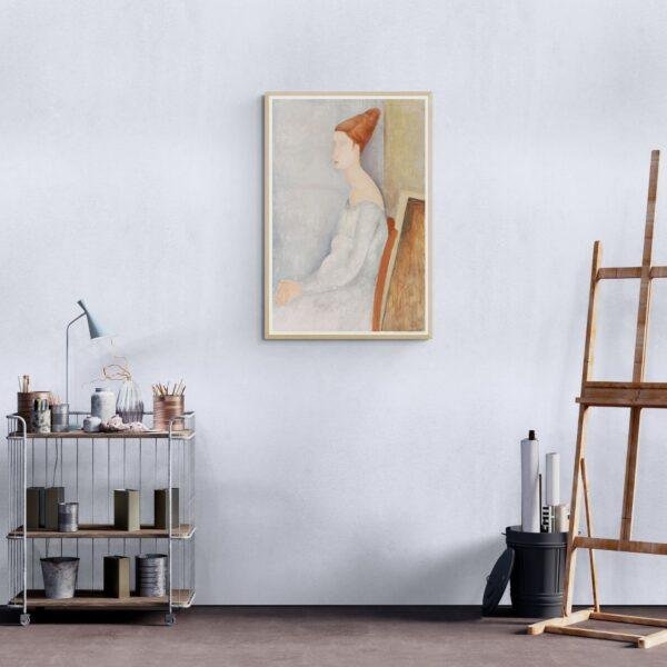 Amedeo Modigliani: Jeanne Hébuterne | Contemporary Portrait Painting, Elegant Modigliani Print for Your Modern Wall Decor