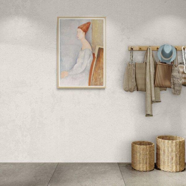 Amedeo Modigliani: Jeanne Hébuterne | Contemporary Portrait Painting, Elegant Modigliani Print for Your Modern Wall Decor