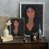 Amedeo Modigliani: Margherita | Contemporary Portrait Painting, Elegant Modigliani Print for Your Modern Wall Decor
